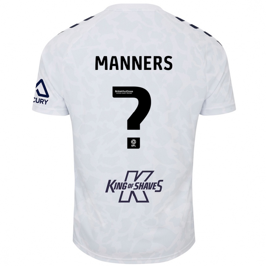 Enfant Football Maillot Charlie Manners #0 Blanc Tenues Extérieur 2024/25