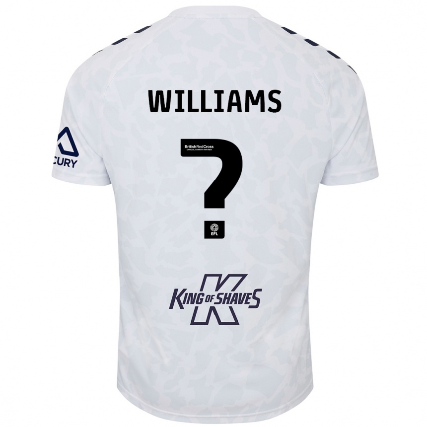 Enfant Football Maillot Thomas Williams #0 Blanc Tenues Extérieur 2024/25