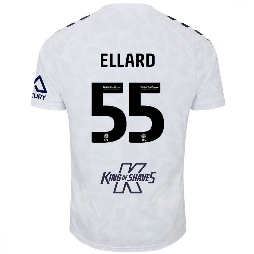 Enfant Football Maillot Aston Ellard #55 Blanc Tenues Extérieur 2024/25