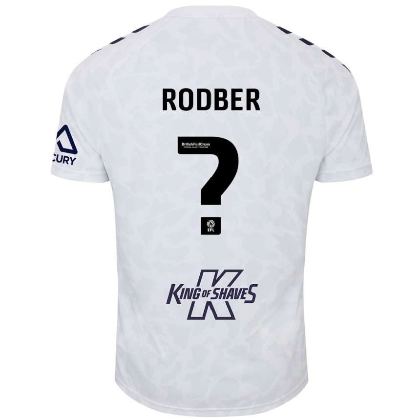 Enfant Football Maillot Samuel Rodber #0 Blanc Tenues Extérieur 2024/25