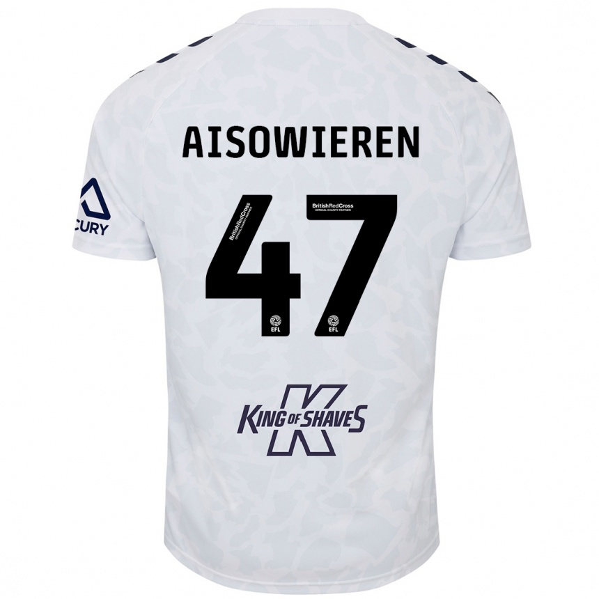 Enfant Football Maillot Evan Eghosa Aisowieren #47 Blanc Tenues Extérieur 2024/25