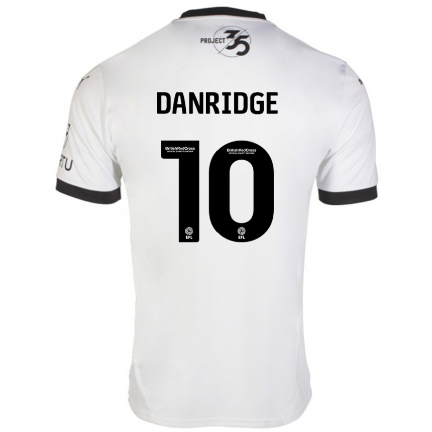 Enfant Football Maillot Rebecca Danridge #10 Blanc Noir Tenues Extérieur 2024/25