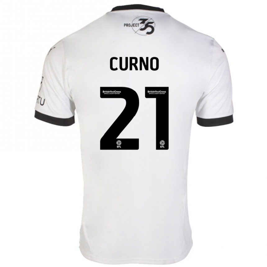 Enfant Football Maillot Maddi Curno #21 Blanc Noir Tenues Extérieur 2024/25