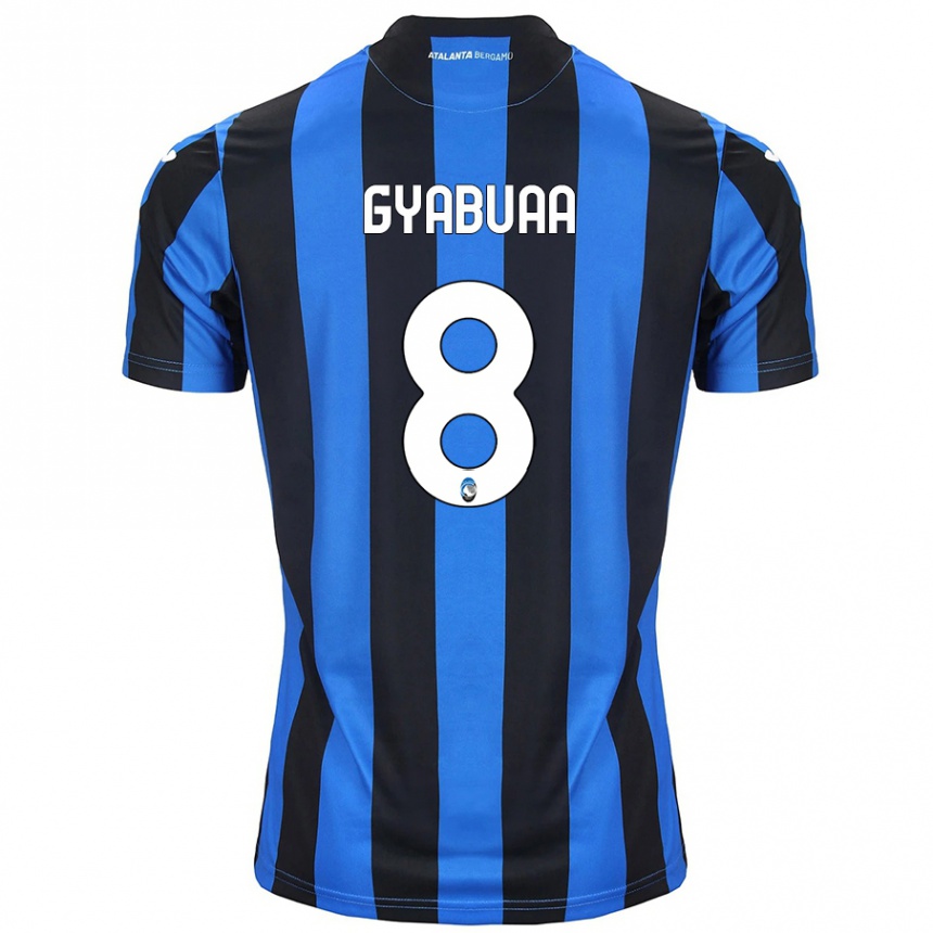 Homme Football Maillot Emmanuel Gyabuaa #8 Bleu Noir Tenues Domicile 2024/25