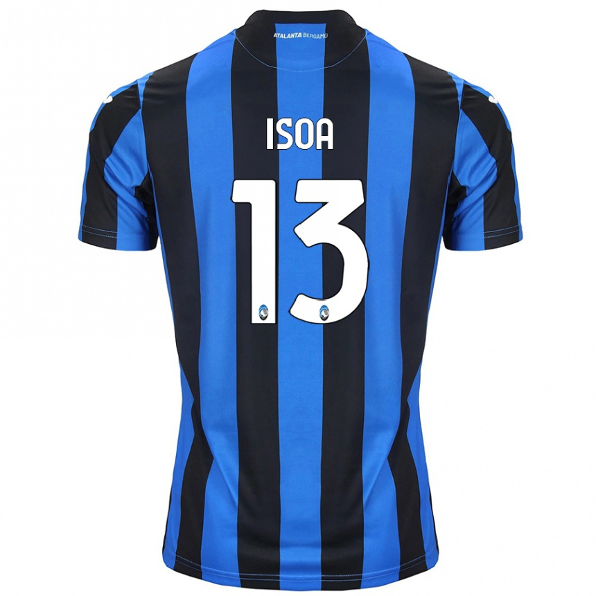 Homme Football Maillot Isaac Isoa #13 Bleu Noir Tenues Domicile 2024/25