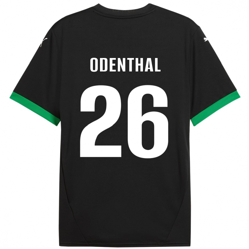 Homme Football Maillot Cas Odenthal #26 Noir Vert Foncé Tenues Domicile 2024/25