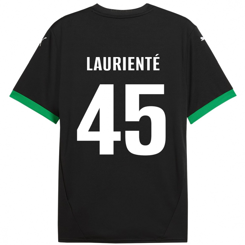 Homme Football Maillot Armand Laurienté #45 Noir Vert Foncé Tenues Domicile 2024/25