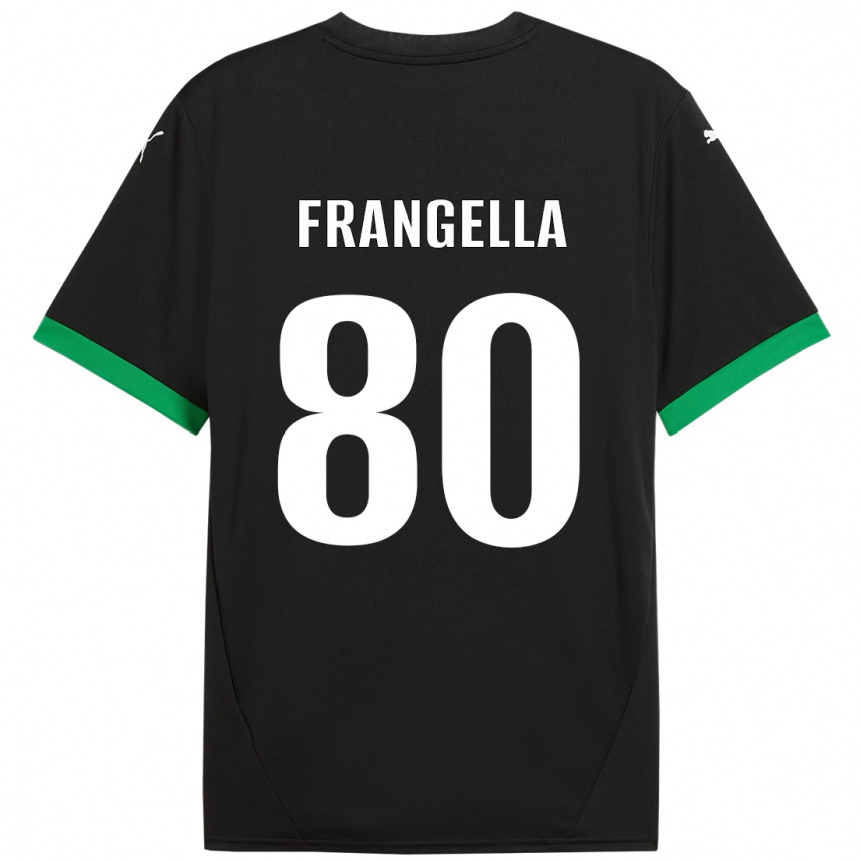 Homme Football Maillot Christian Frangella #80 Noir Vert Foncé Tenues Domicile 2024/25