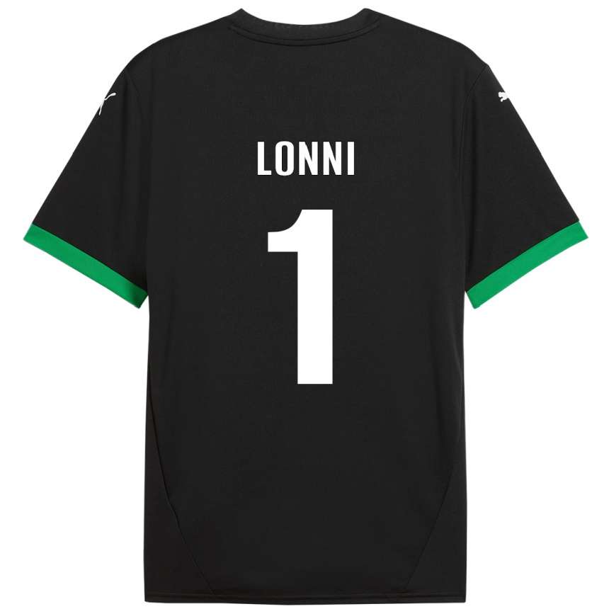 Homme Football Maillot Lia Lonni #1 Noir Vert Foncé Tenues Domicile 2024/25