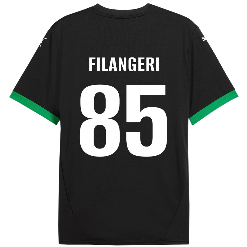 Homme Football Maillot Maria Luisa Filangeri #85 Noir Vert Foncé Tenues Domicile 2024/25