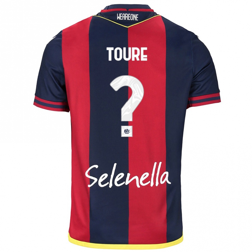 Homme Football Maillot Mohamed Toure #0 Rouge Bleu Royal Tenues Domicile 2024/25