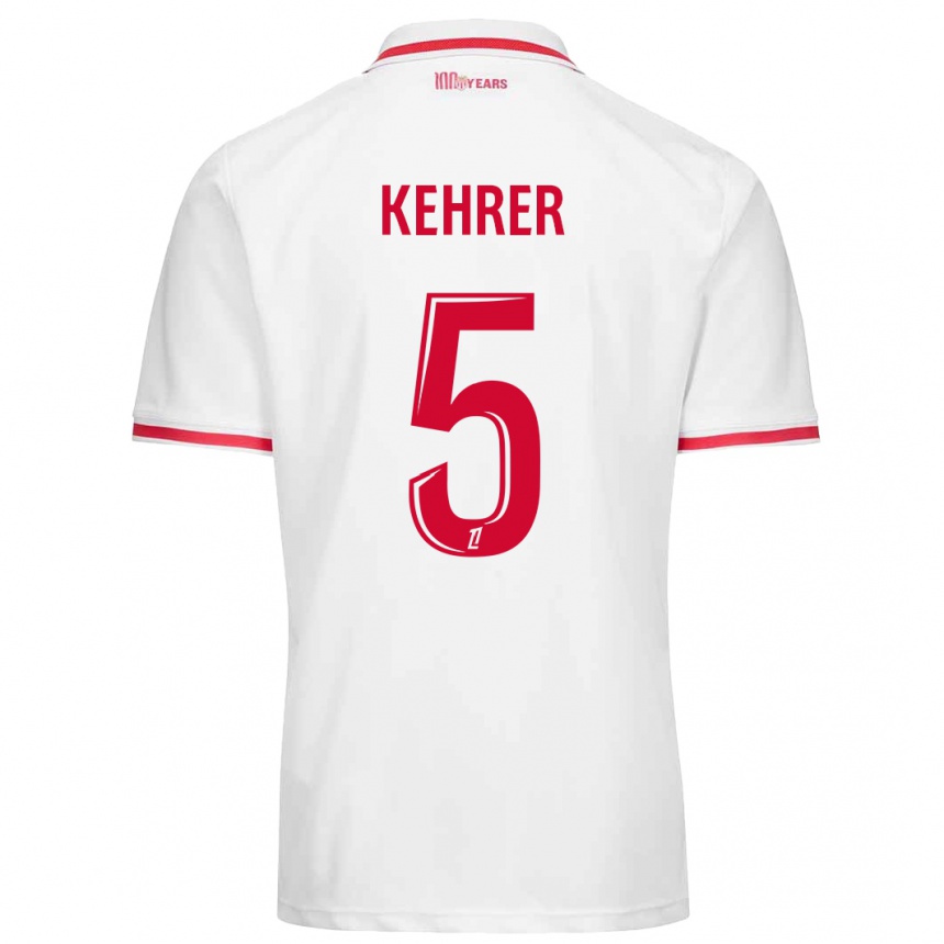 Homme Football Maillot Thilo Kehrer #5 Blanc Rouge Tenues Domicile 2024/25