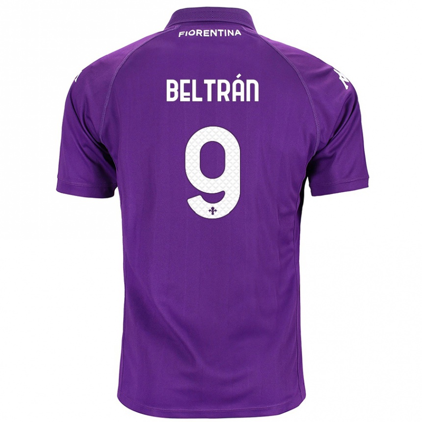 Homme Football Maillot Lucas Beltrán #9 Violet Tenues Domicile 2024/25