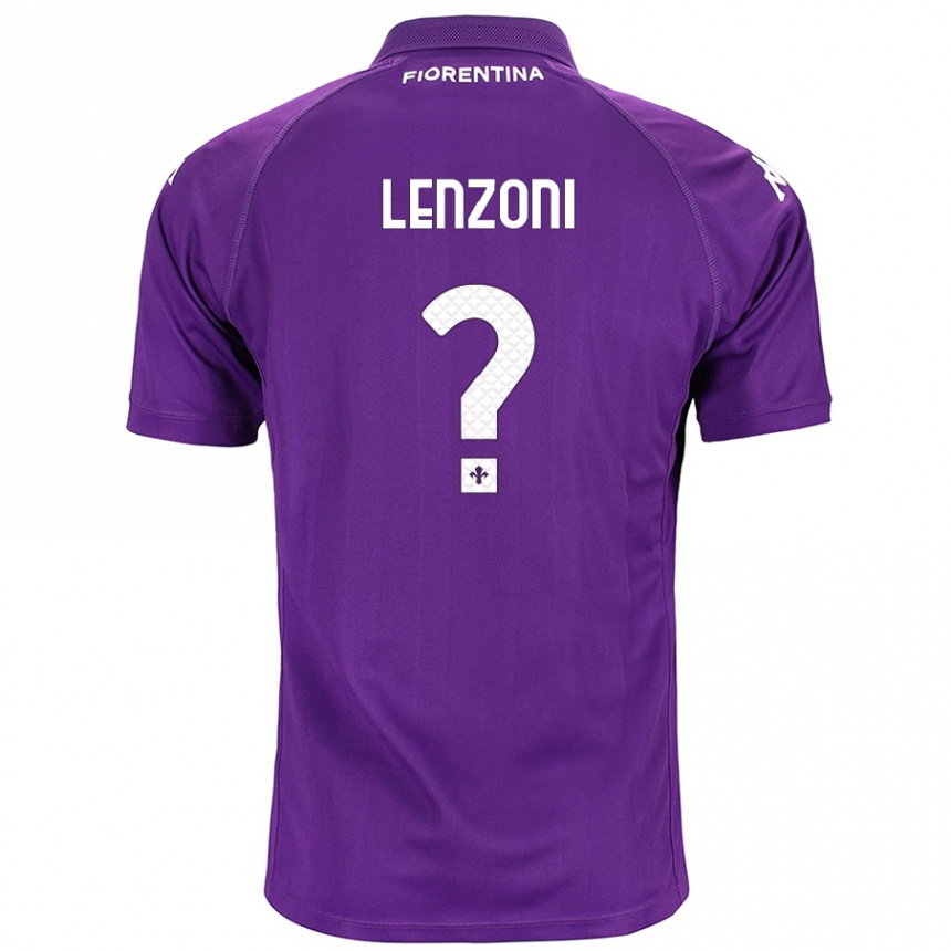 Homme Football Maillot Samuele Lenzoni #0 Violet Tenues Domicile 2024/25