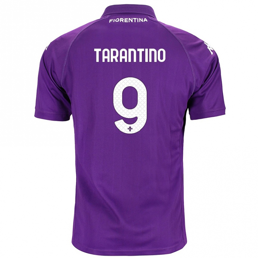 Homme Football Maillot Jacopo Tarantino #9 Violet Tenues Domicile 2024/25