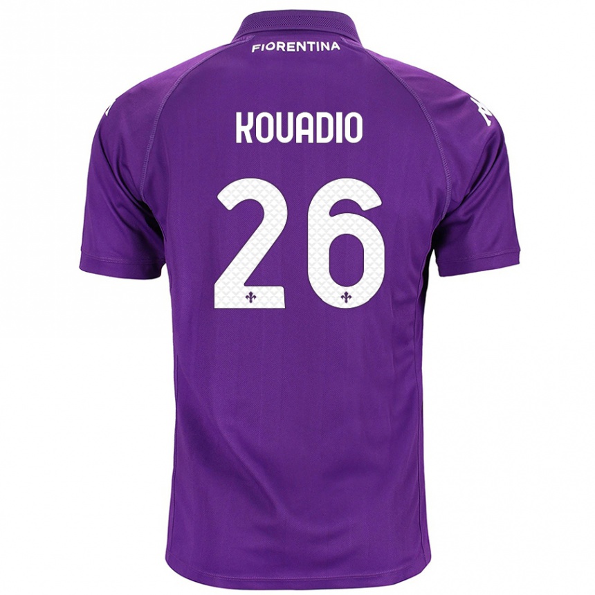 Homme Football Maillot Eddy Kouadio #26 Violet Tenues Domicile 2024/25