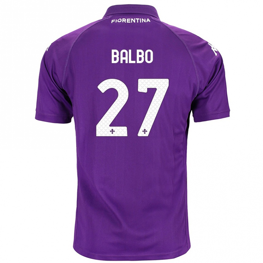 Homme Football Maillot Luis Balbo #27 Violet Tenues Domicile 2024/25