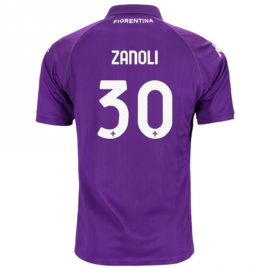 Homme Football Maillot Martina Zanoli #30 Violet Tenues Domicile 2024/25