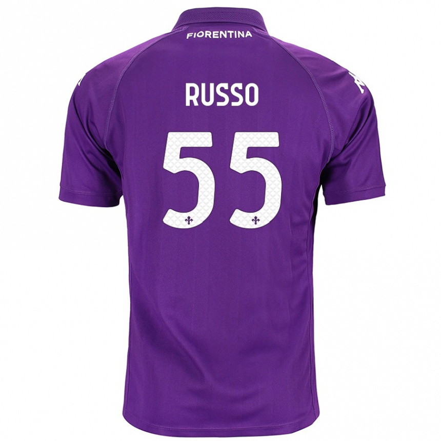 Homme Football Maillot Federica Russo #55 Violet Tenues Domicile 2024/25