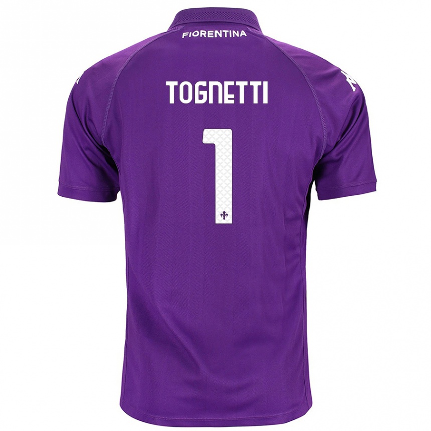 Homme Football Maillot Laerte Tognetti #1 Violet Tenues Domicile 2024/25