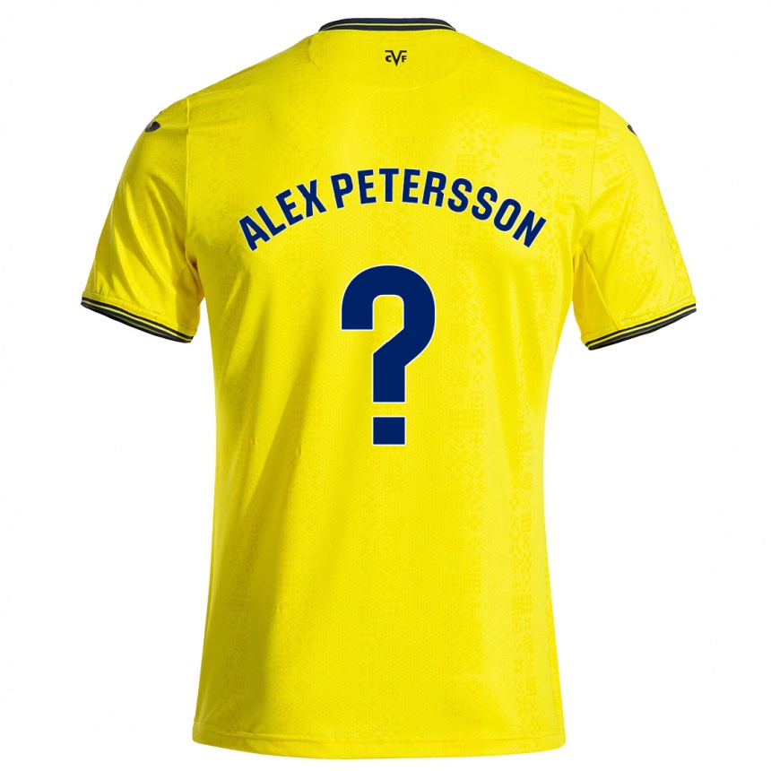 Homme Football Maillot Max Alex Petersson #0 Jaune Noir Tenues Domicile 2024/25