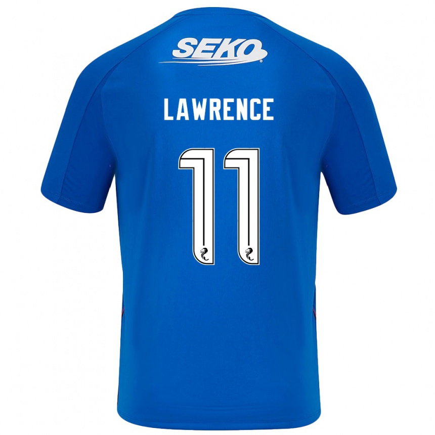 Homme Football Maillot Tom Lawrence #11 Bleu Foncé Tenues Domicile 2024/25