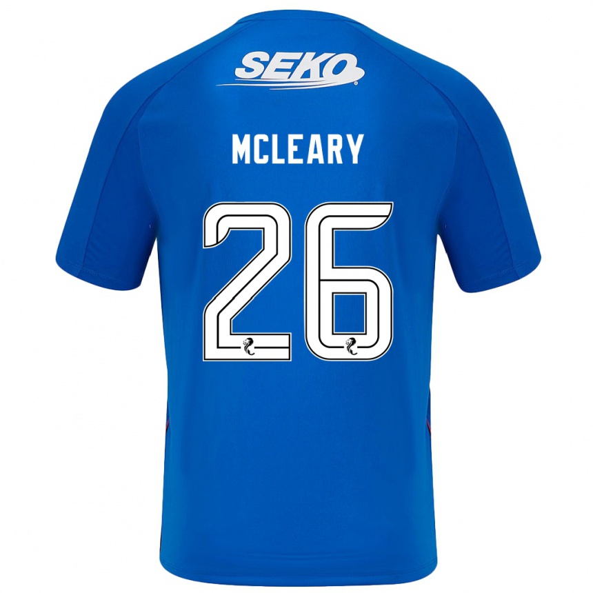 Homme Football Maillot Jodi Mcleary #26 Bleu Foncé Tenues Domicile 2024/25