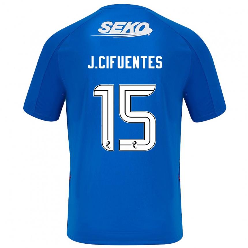 Homme Football Maillot José Cifuentes #15 Bleu Foncé Tenues Domicile 2024/25