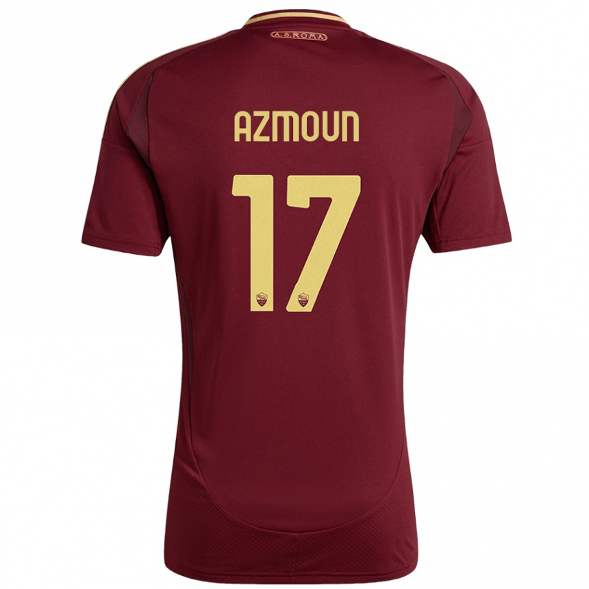 Homme Football Maillot Sardar Azmoun #17 Rouge Brun Or Tenues Domicile 2024/25