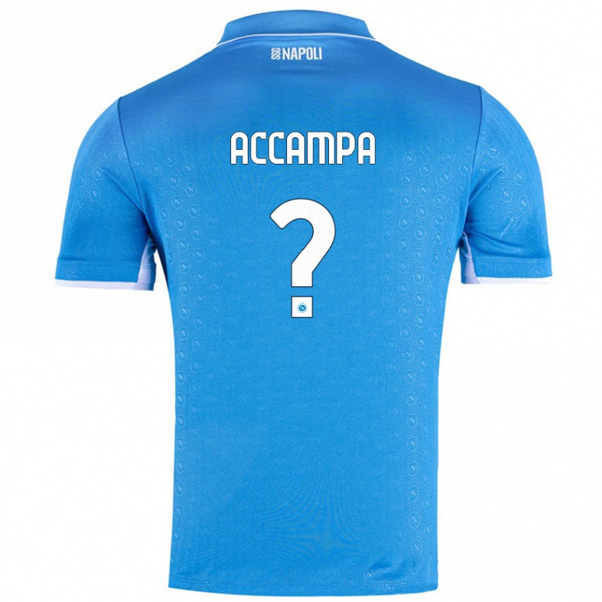 Homme Football Maillot Davide Accampa #0 Bleu Ciel Tenues Domicile 2024/25