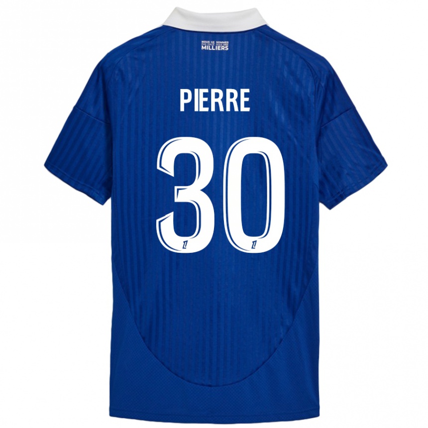 Homme Football Maillot Alexandre Pierre #30 Bleu Blanc Tenues Domicile 2024/25