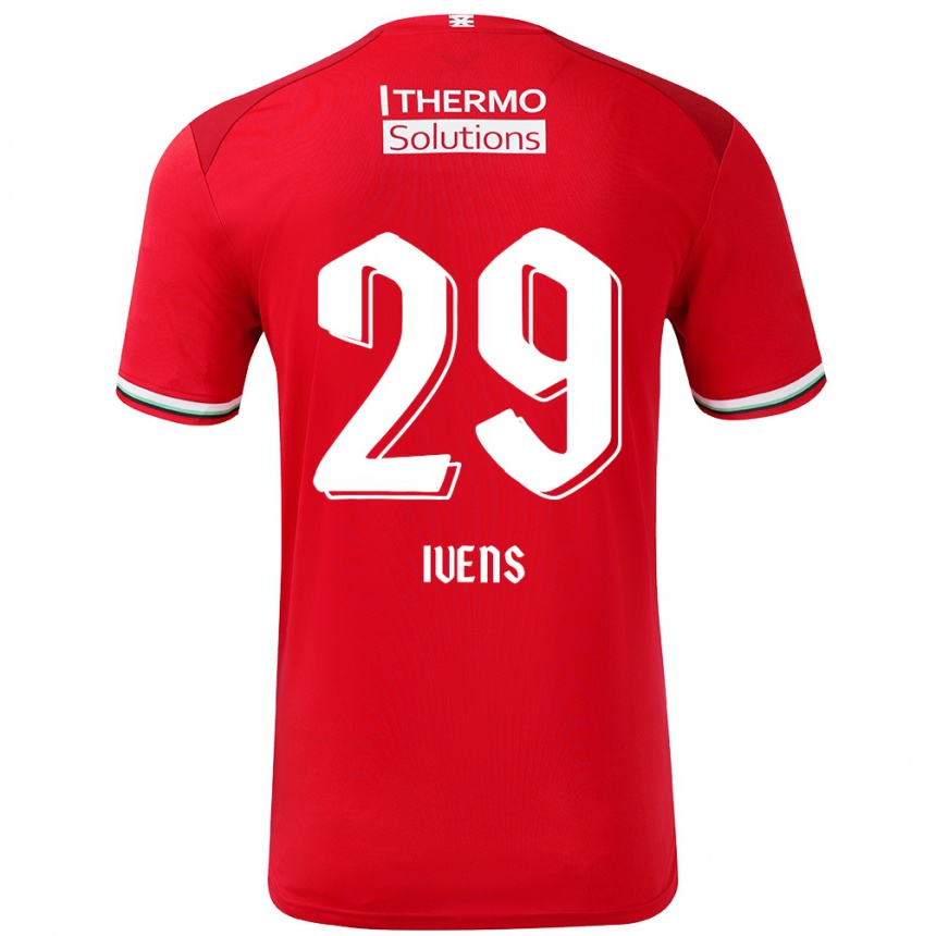 Homme Football Maillot Rose Ivens #29 Rouge Blanc Tenues Domicile 2024/25