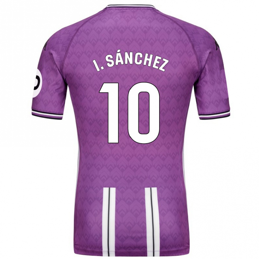 Homme Football Maillot Iván Sánchez #10 Violet Blanc Tenues Domicile 2024/25