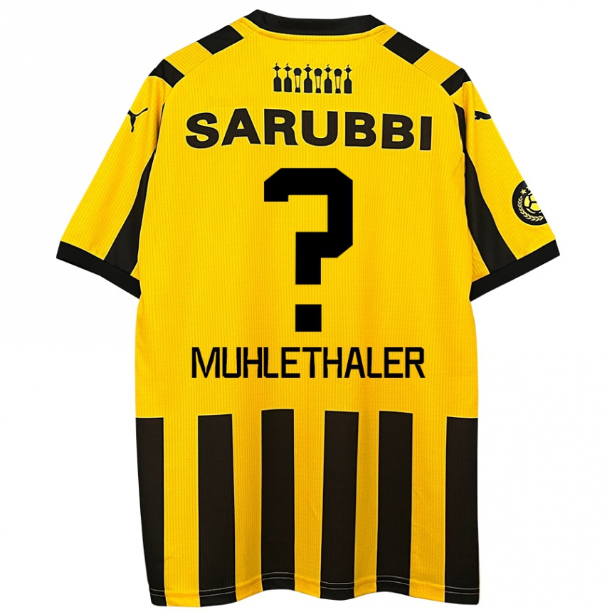 Homme Football Maillot Stiven Muhlethaler #0 Jaune Noir Tenues Domicile 2024/25