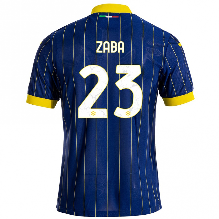 Homme Football Maillot Nelson Zaba #23 Bleu Jaune Tenues Domicile 2024/25