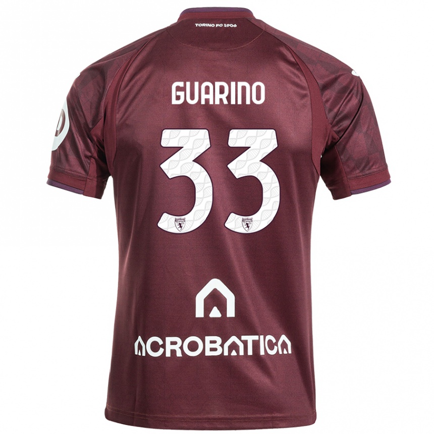 Homme Football Maillot Rita Guarino #33 Bordeaux Blanc Tenues Domicile 2024/25