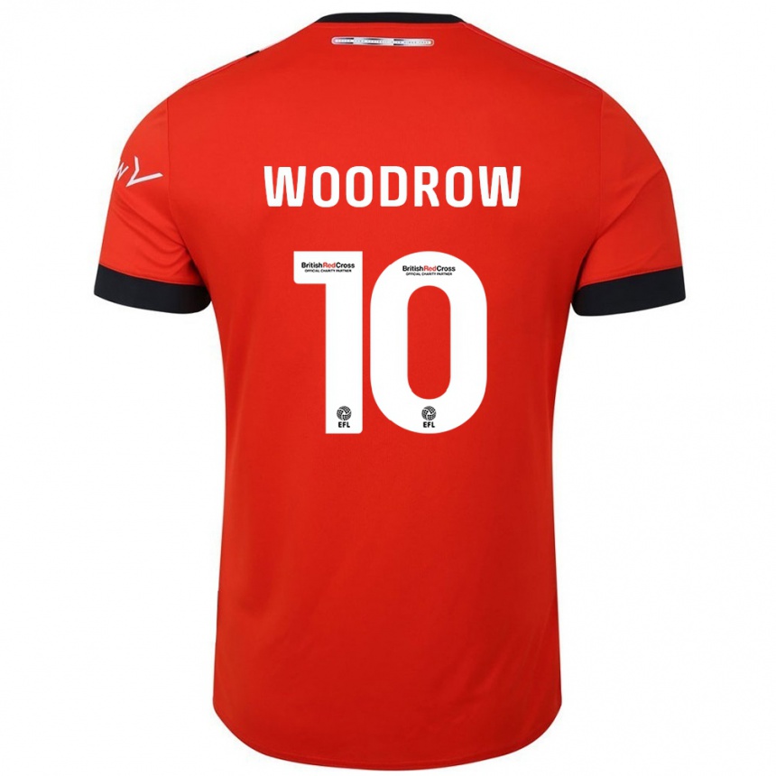 Homme Football Maillot Cauley Woodrow #10 Orange Noir Tenues Domicile 2024/25