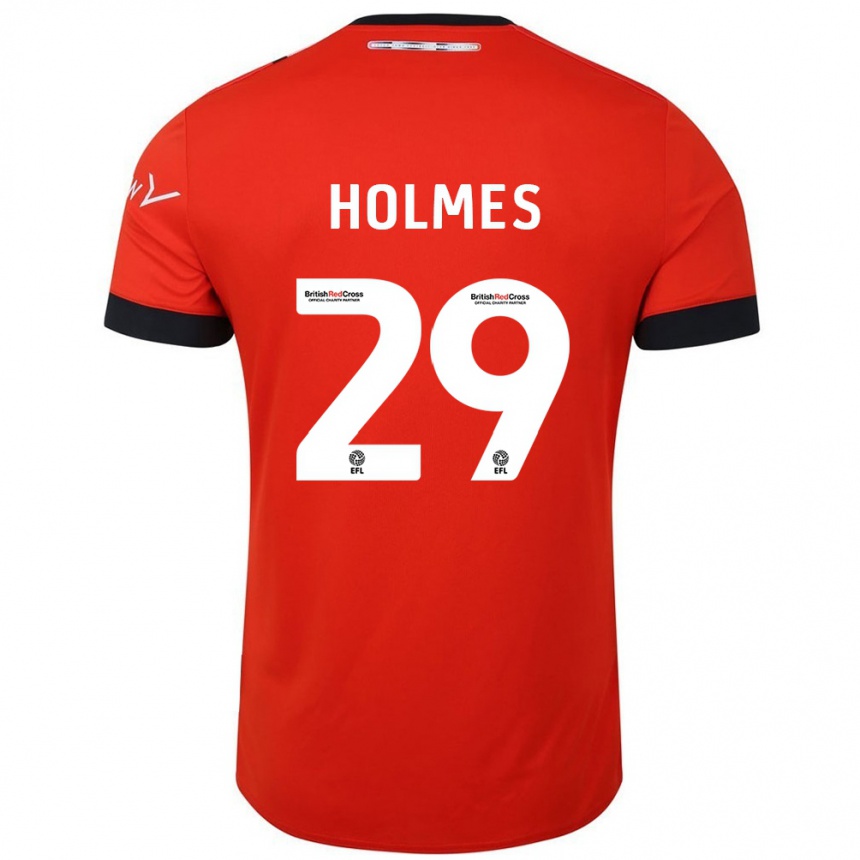 Homme Football Maillot Tom Holmes #29 Orange Noir Tenues Domicile 2024/25