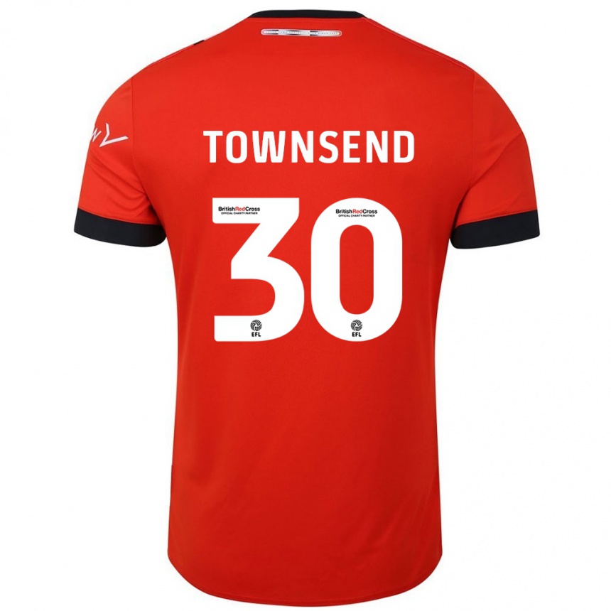 Homme Football Maillot Andros Townsend #30 Orange Noir Tenues Domicile 2024/25