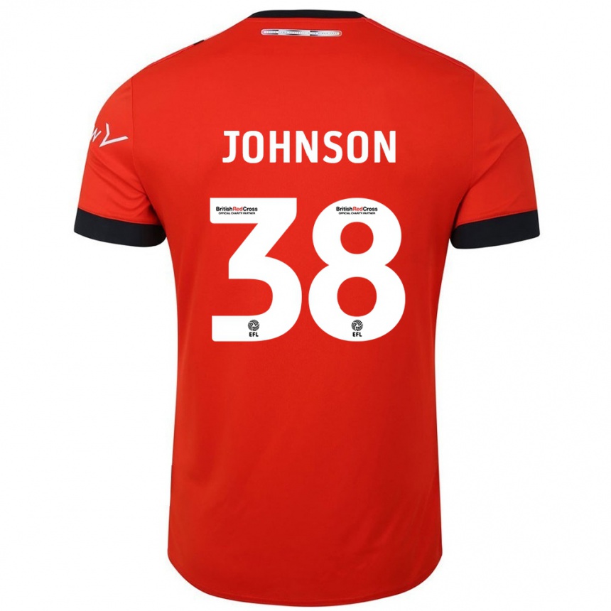 Homme Football Maillot Joe Johnson #38 Orange Noir Tenues Domicile 2024/25