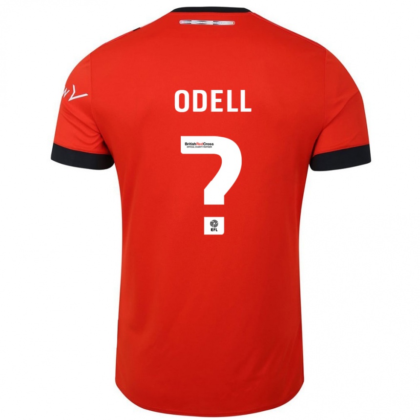 Homme Football Maillot Josh Odell #0 Orange Noir Tenues Domicile 2024/25