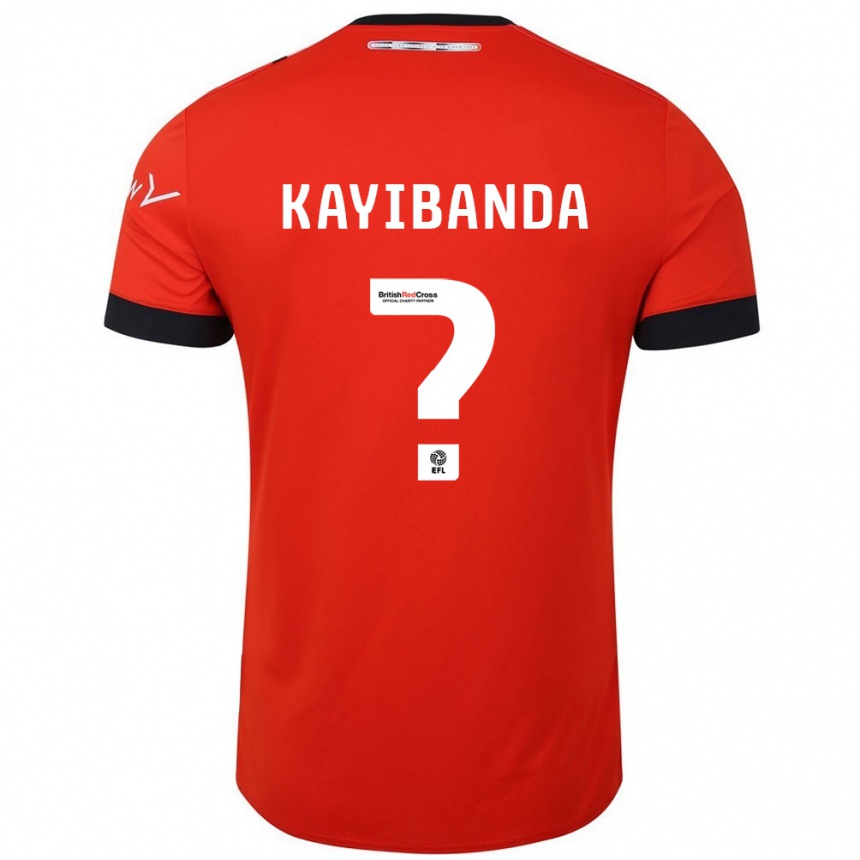 Homme Football Maillot Claude Kayibanda #0 Orange Noir Tenues Domicile 2024/25