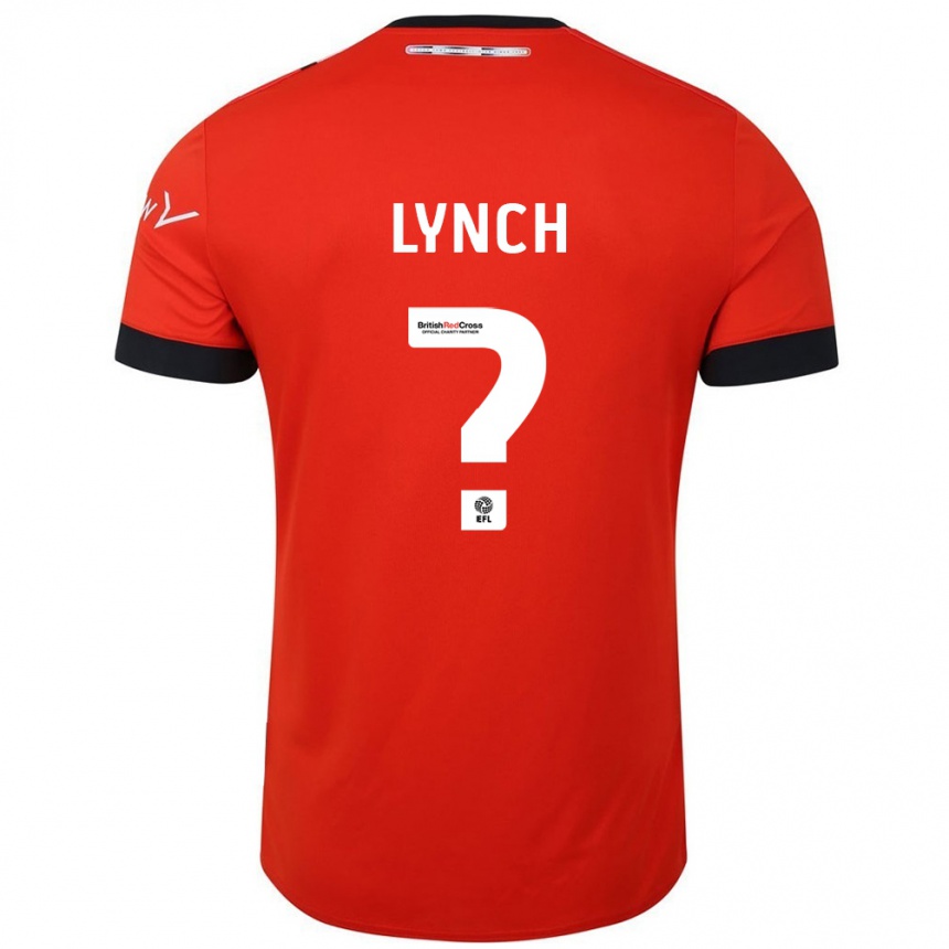 Homme Football Maillot Oliver Lynch #0 Orange Noir Tenues Domicile 2024/25