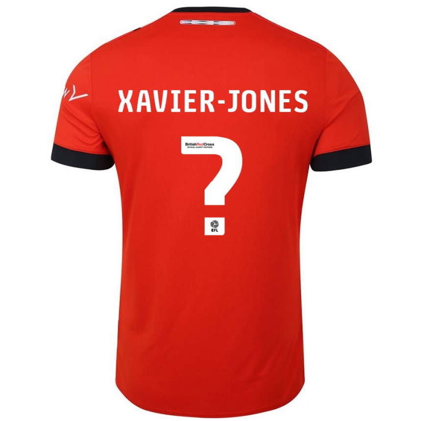 Homme Football Maillot Tate Xavier-Jones #0 Orange Noir Tenues Domicile 2024/25