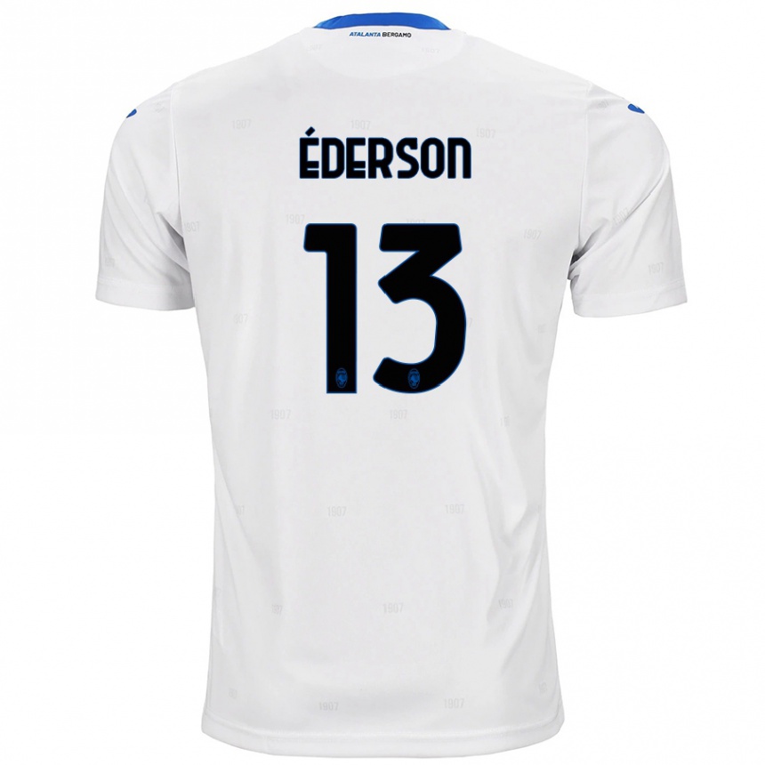 Homme Football Maillot Éderson #13 Blanc Tenues Extérieur 2024/25