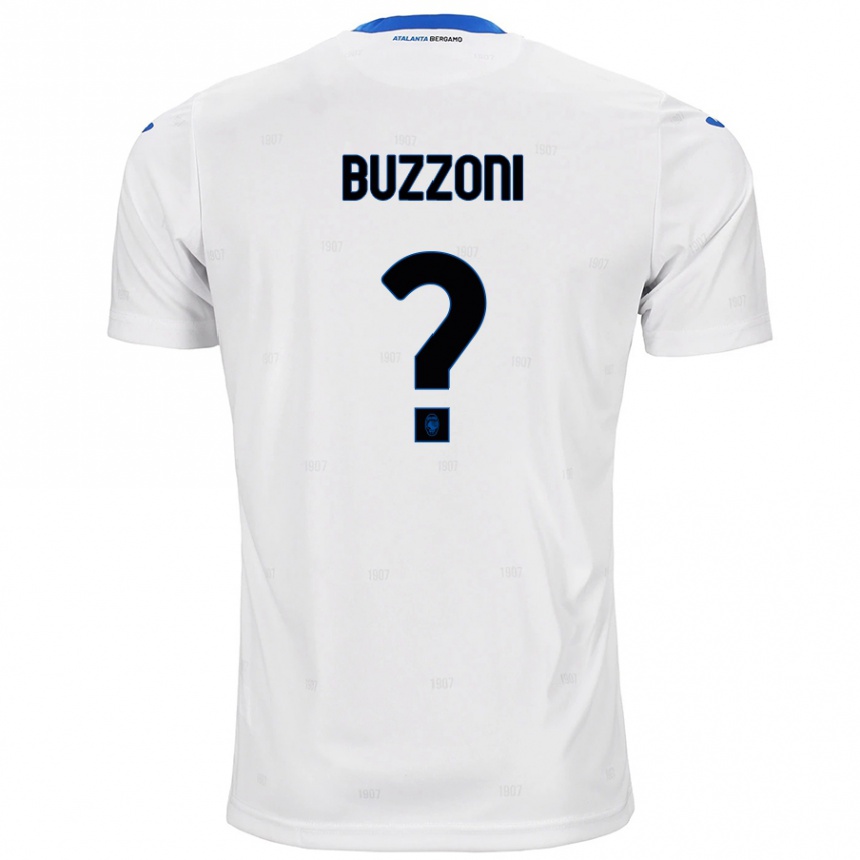 Homme Football Maillot Giorgio Buzzoni #0 Blanc Tenues Extérieur 2024/25