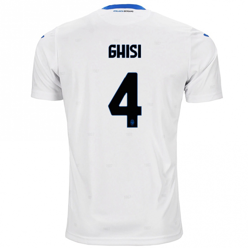 Homme Football Maillot Laura Ghisi #4 Blanc Tenues Extérieur 2024/25