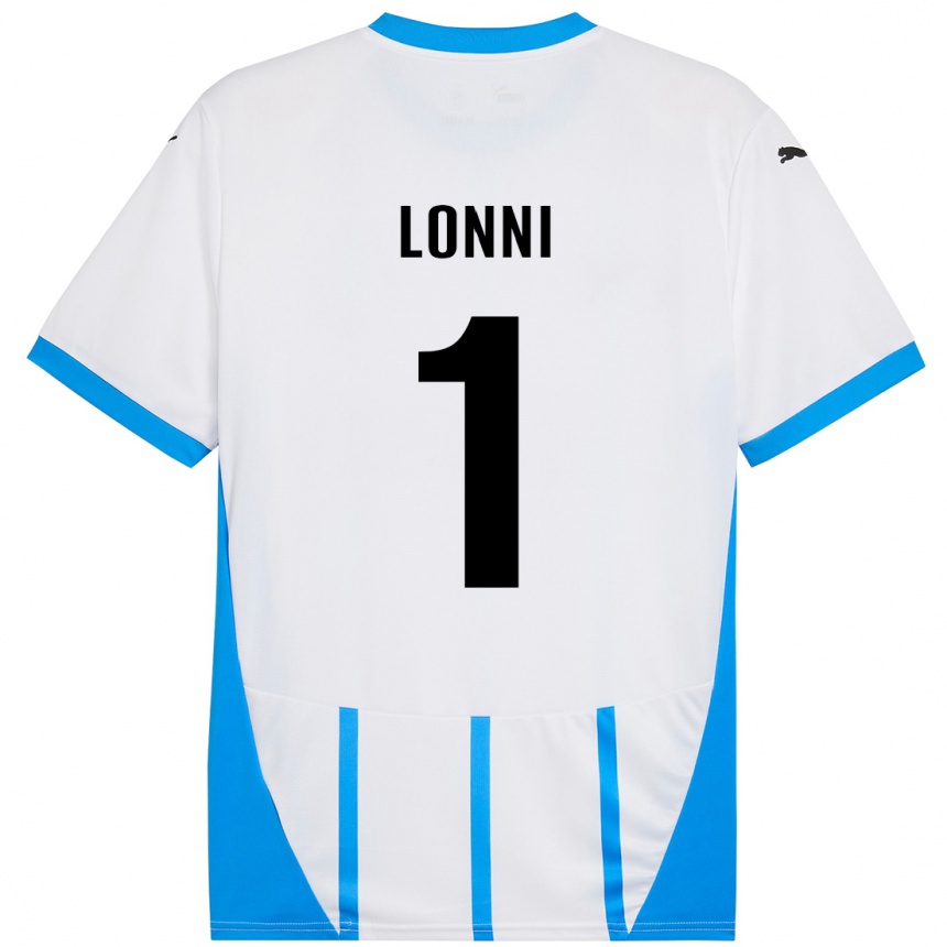 Homme Football Maillot Lia Lonni #1 Blanc Bleu Tenues Extérieur 2024/25