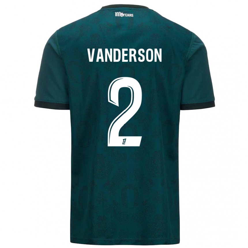 Homme Football Maillot Vanderson #2 Vert Foncé Tenues Extérieur 2024/25