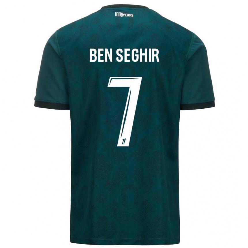 Homme Football Maillot Eliesse Ben Seghir #7 Vert Foncé Tenues Extérieur 2024/25